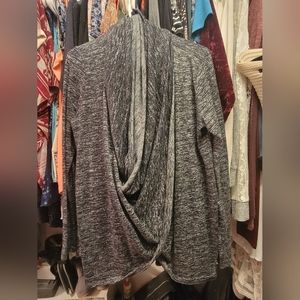 DKNY Cowl Neck Grey Large Sweater